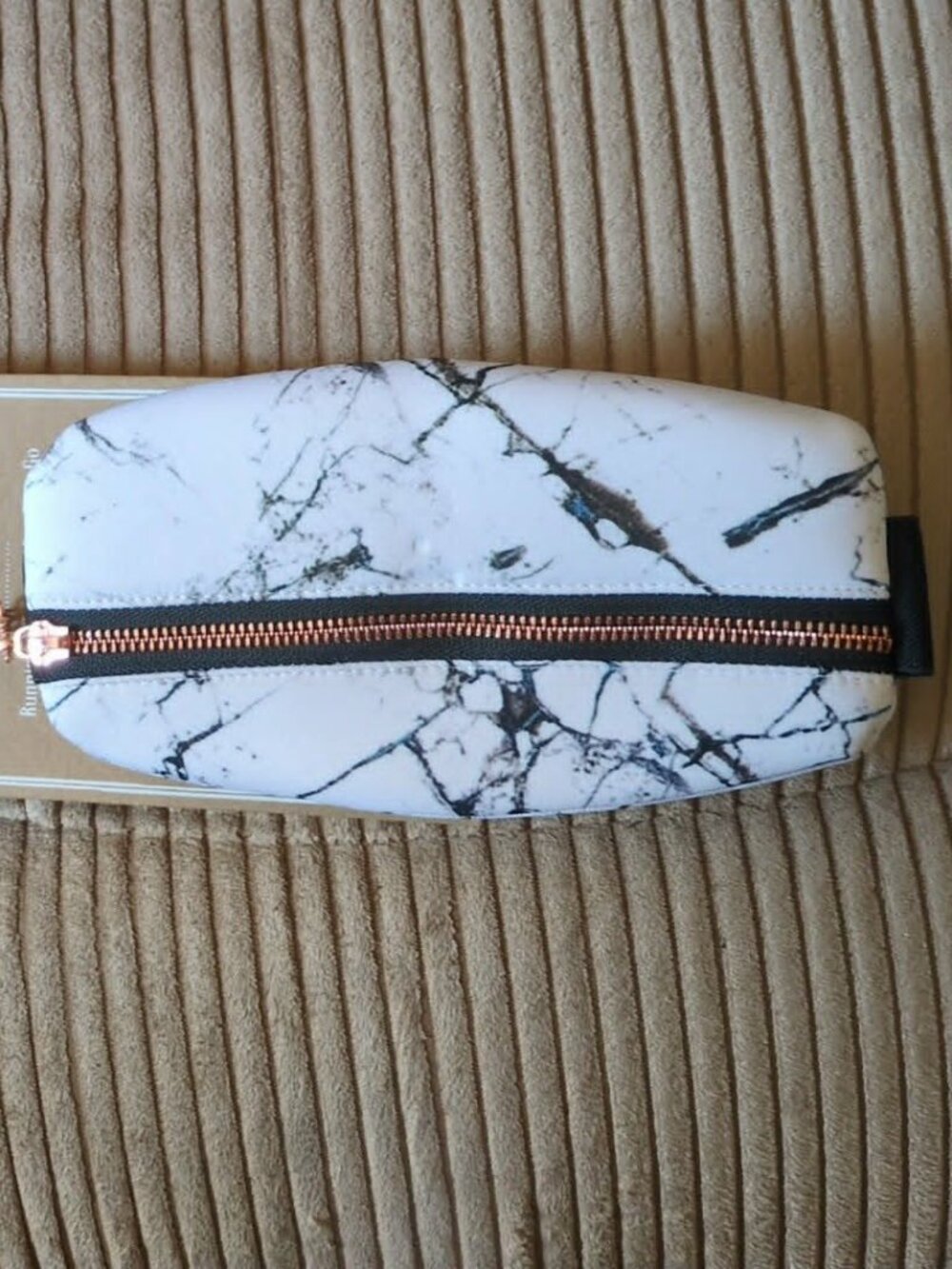 Oak Reed Travers Belt Bag Marble Rose Gold Travel Exercise Fanny Pack Secure New